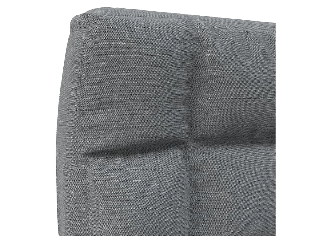 Chaise pliable de sol Gris clair Tissu