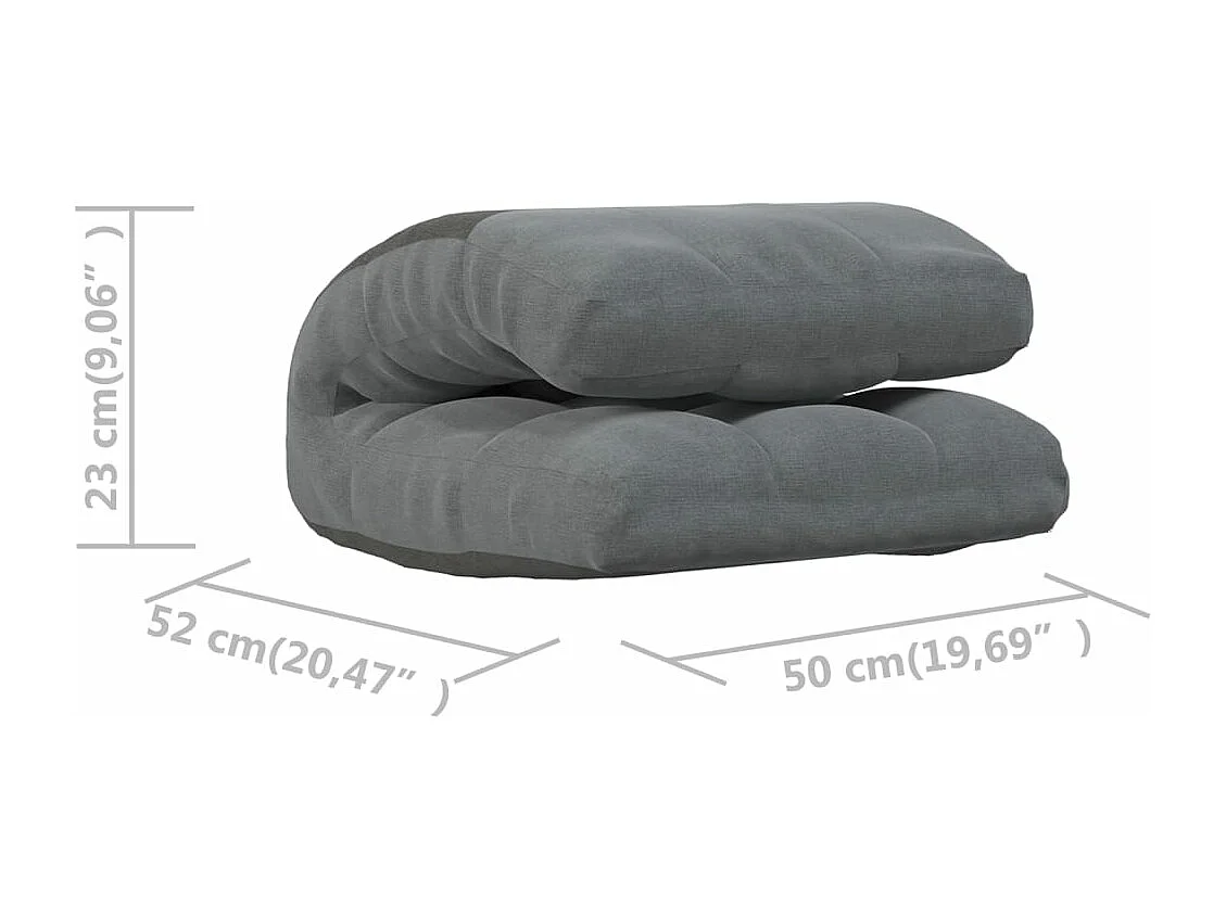 Chaise pliable de sol Gris clair Tissu