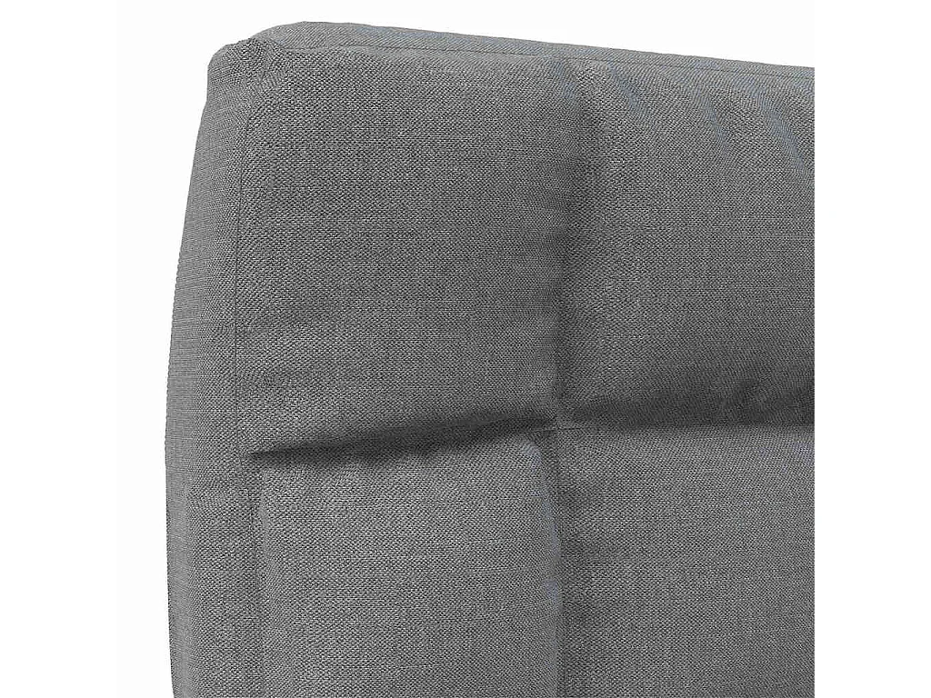 Chaise pliable de sol Gris clair Tissu