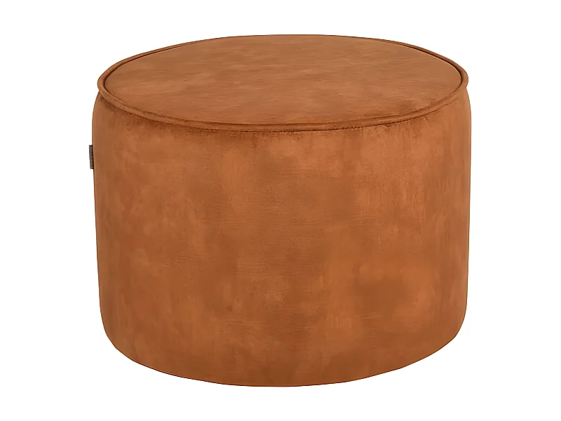 LABEL51 Pouf Tibo 55x55x40 cm Ocker Velours