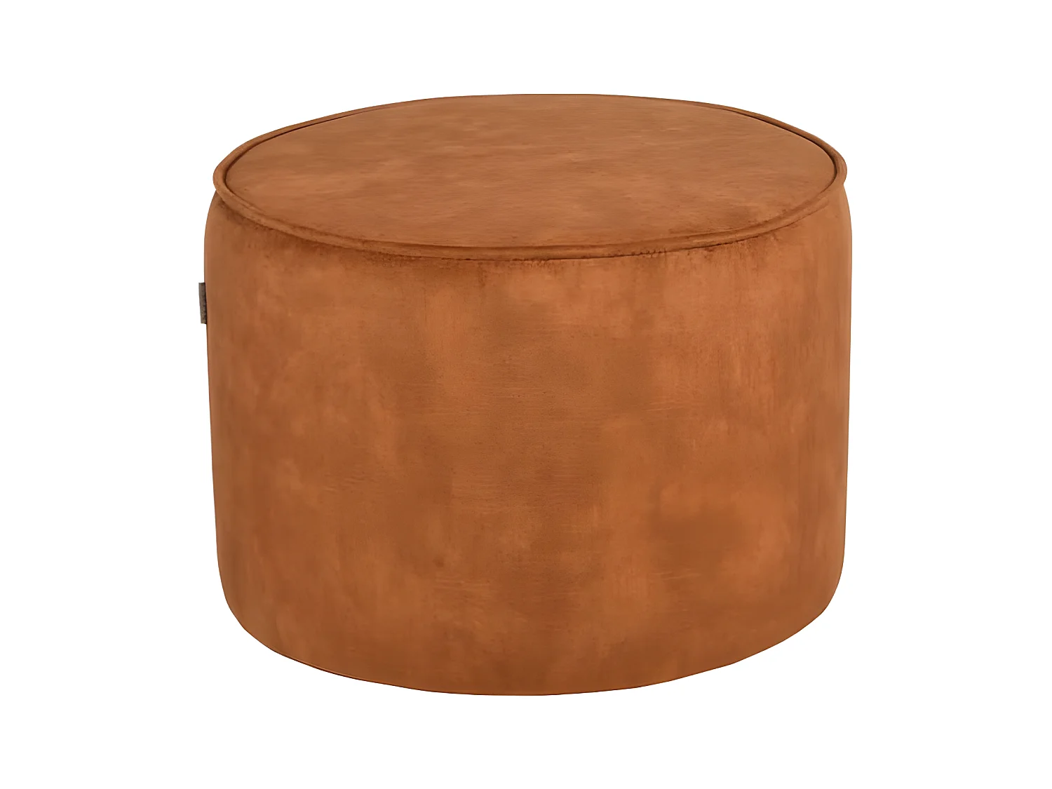 Pouf Tibo 55x55x40 cm Ocre Velours