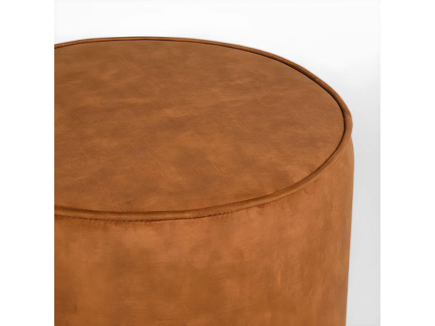 Pouf Tibo 55x55x40 cm Ocre Velours