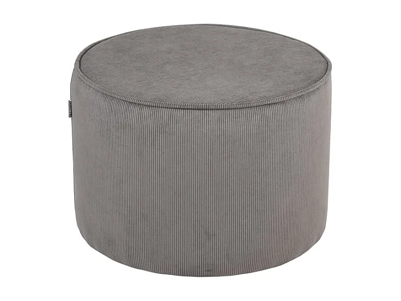 LABEL51 Pouf Tibo 55x55x40 cm Dunkelgrau Ribcord