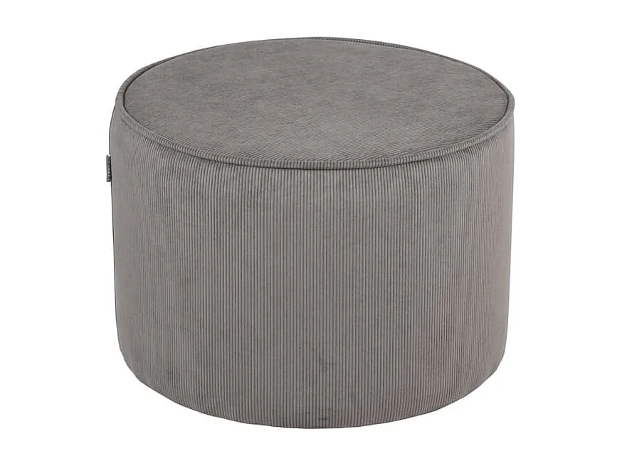 LABEL51 Pouf Tibo 55x55x40 cm Dunkelgrau Ribcord