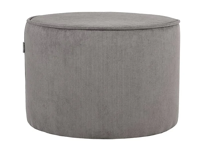 LABEL51 Pouf Tibo 55x55x40 cm Dunkelgrau Ribcord