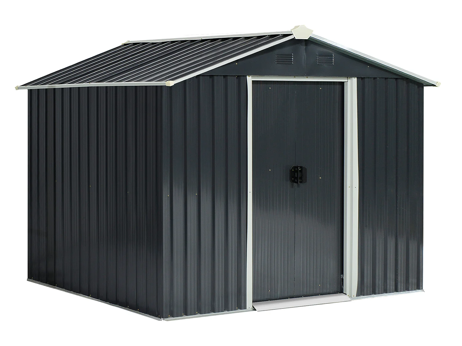 Caseta de jardín gris 236x174x190 cm Outsunny