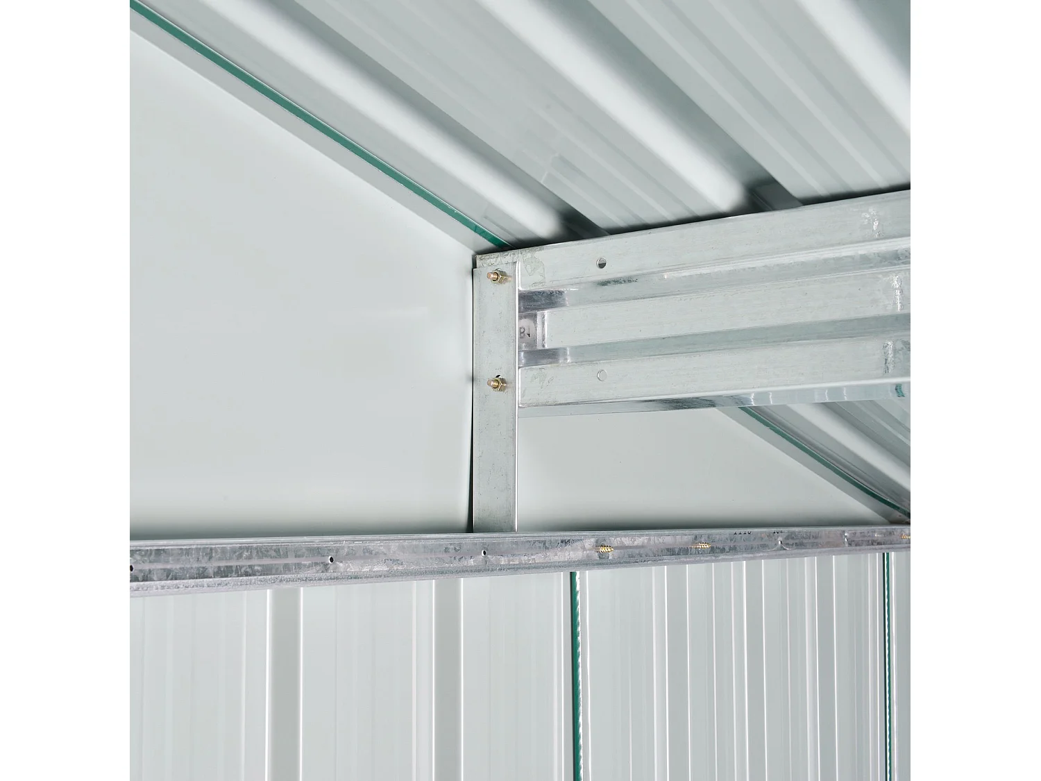 Caseta de jardín verde 236x174x190 cm Outsunny