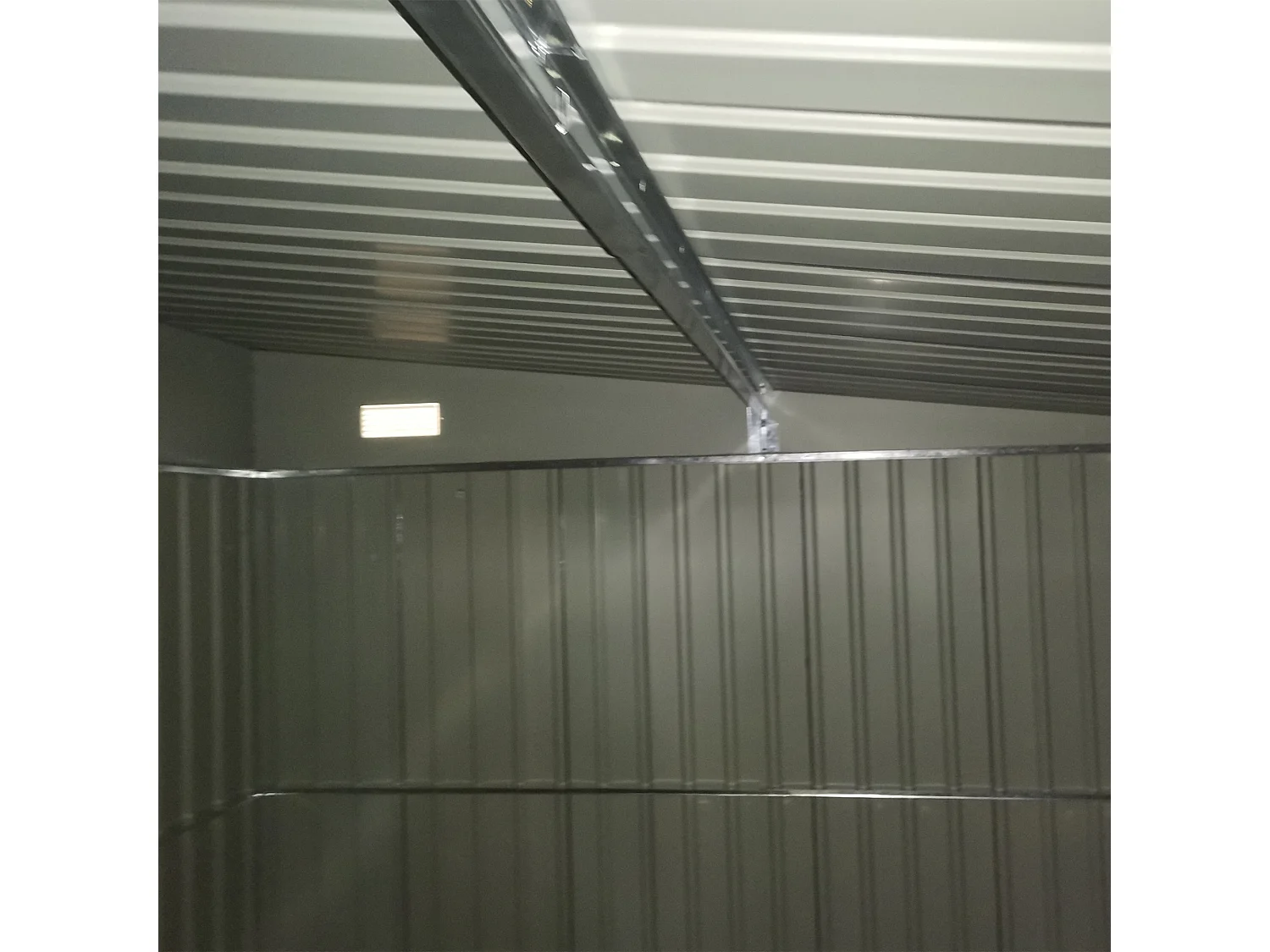 Cobertizo de jardín gris 280x345x201 cm Outsunny