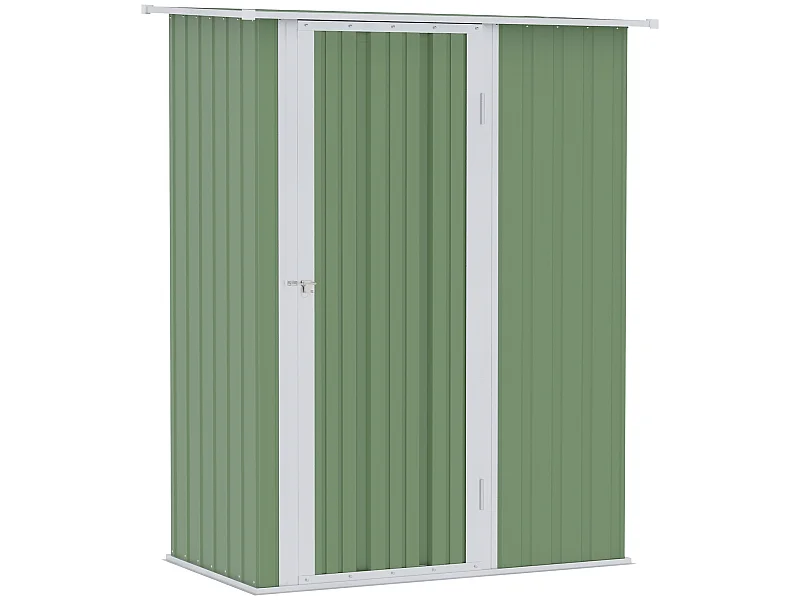 Caseta de jardín verde 142x84x189 cm Outsunny