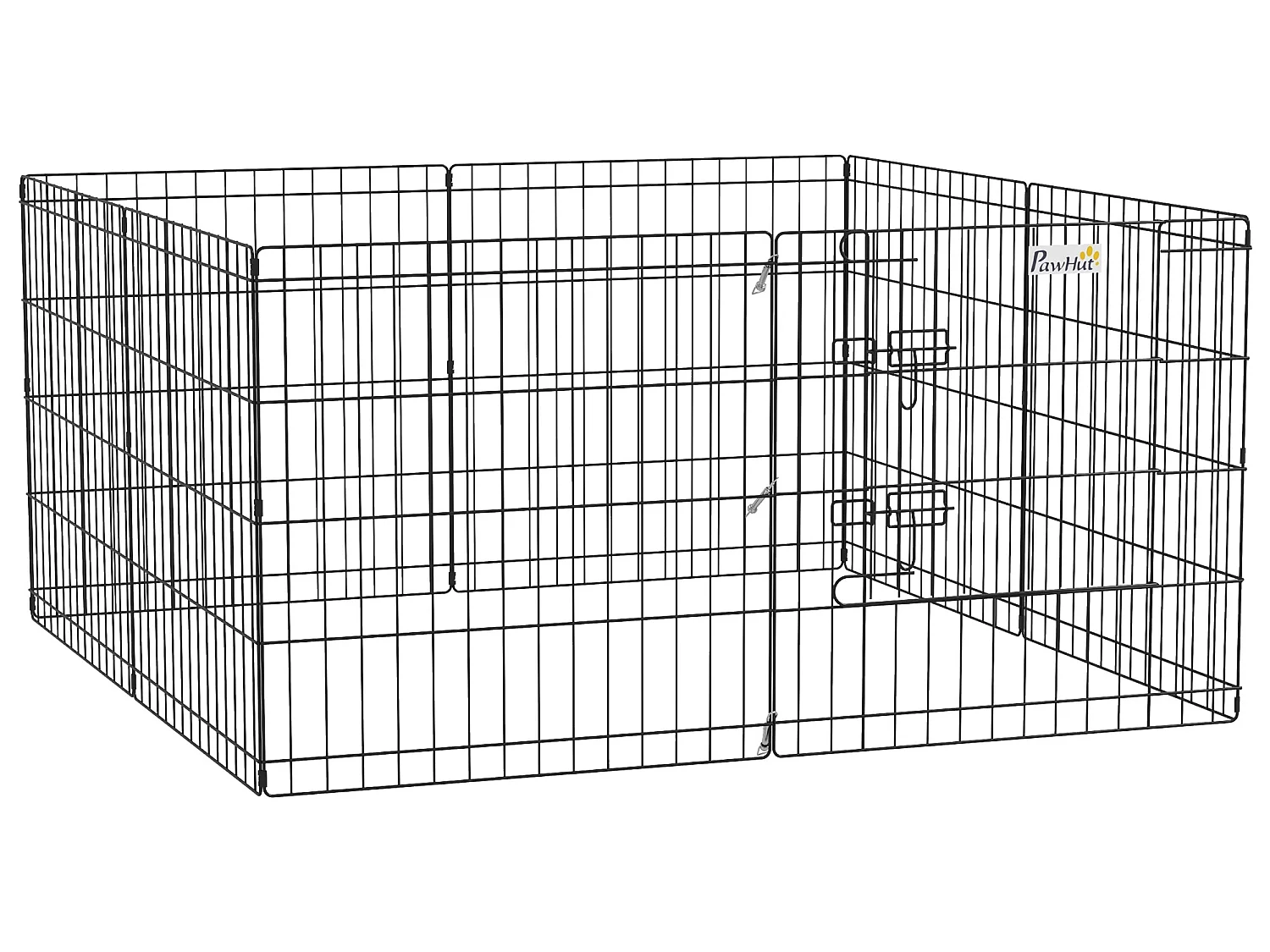 Parque para perros negro 61x61 cm PawHut