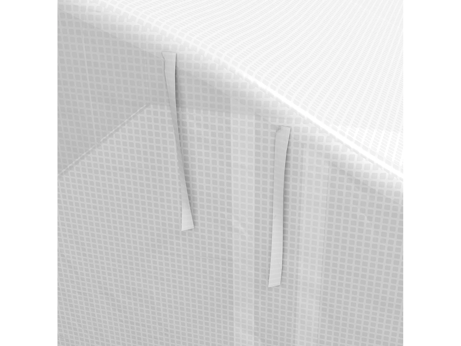 Invernadero de túnel blanco 395x300x200 cm Outsunny