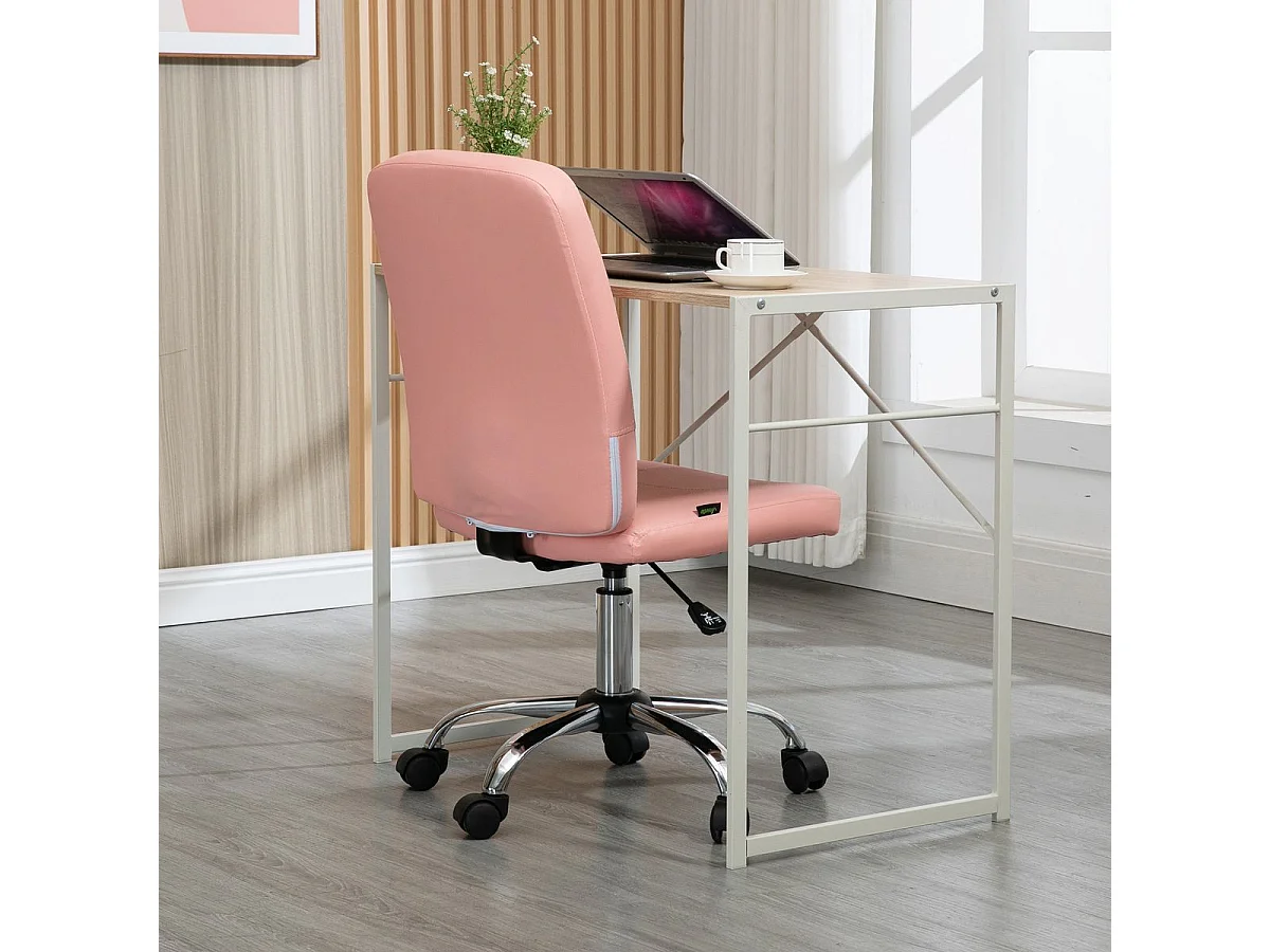 Silla de oficina rosa 45x59x100 cm Vinsetto