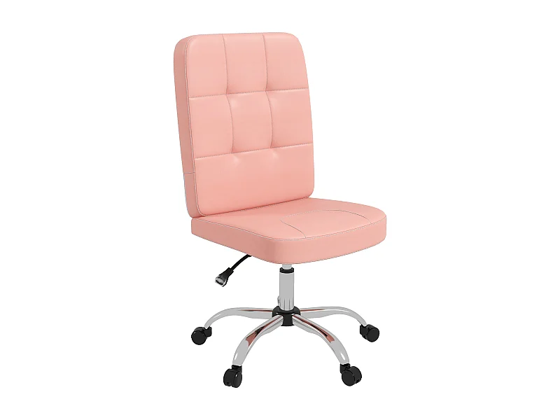 Silla de oficina rosa 45x59x100 cm Vinsetto