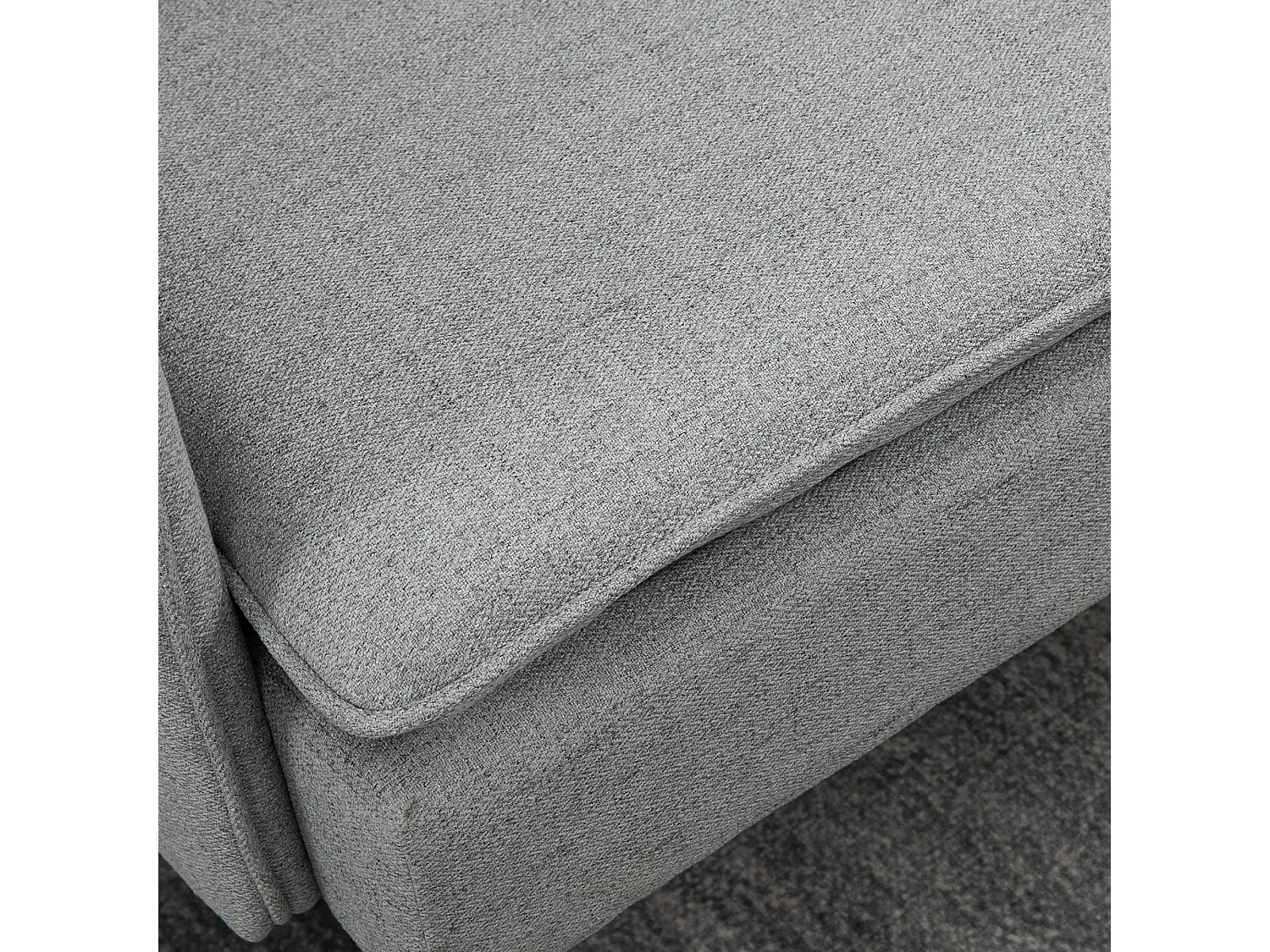 Sofá doble gris 139x68x80 cm HOMCOM