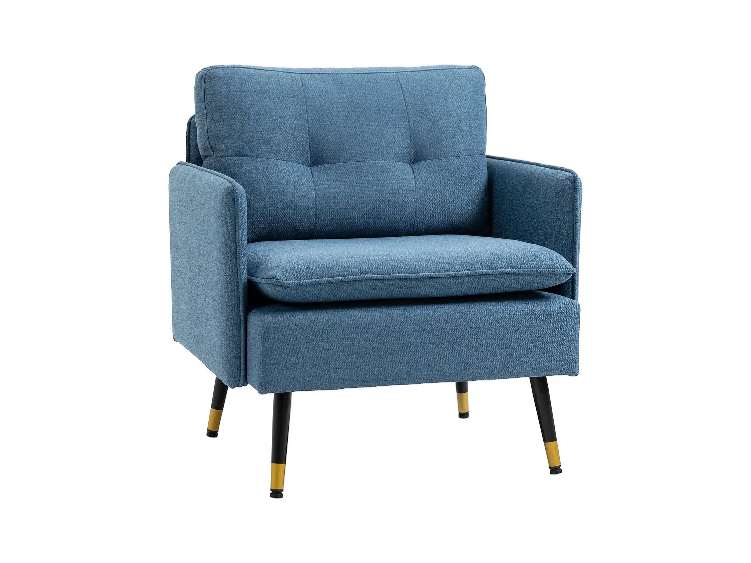 Butaca de salón azul 76x68x80 cm HOMCOM