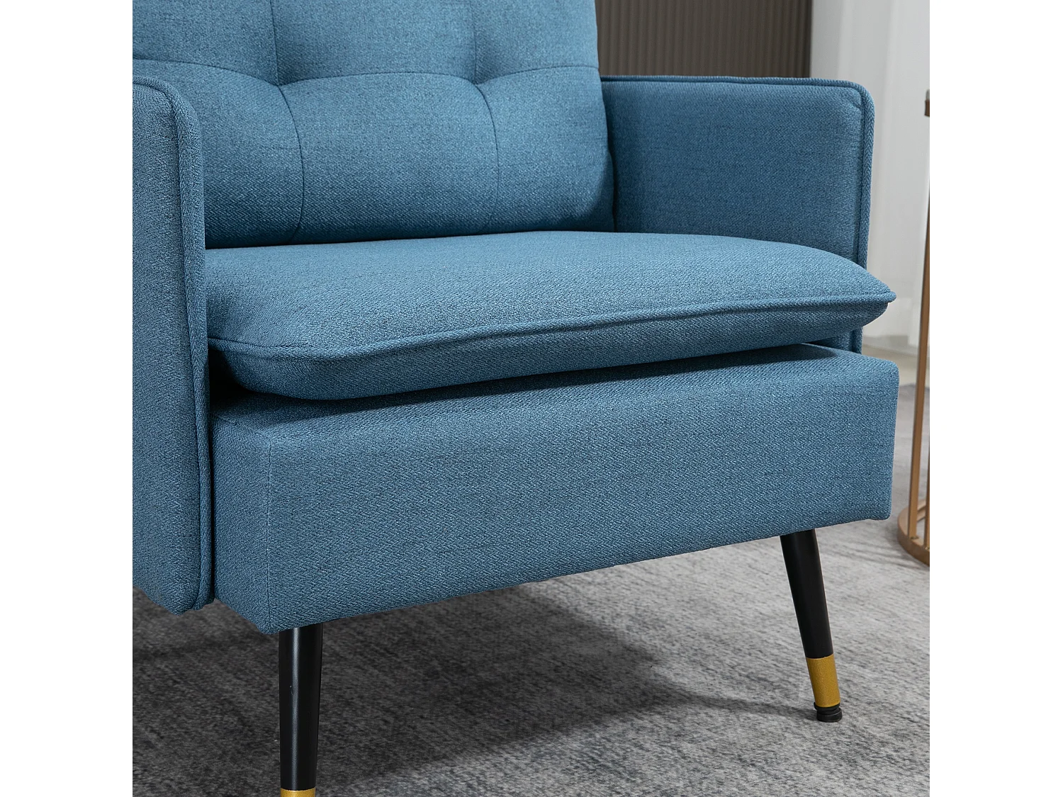 Butaca de salón azul 76x68x80 cm HOMCOM