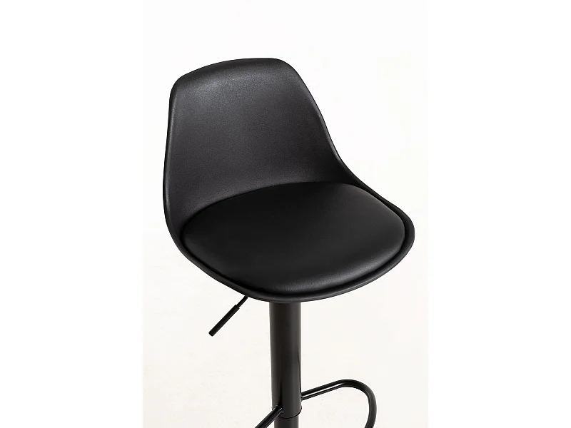 Lote de 2 Taburetes Tulipa Total - Negro