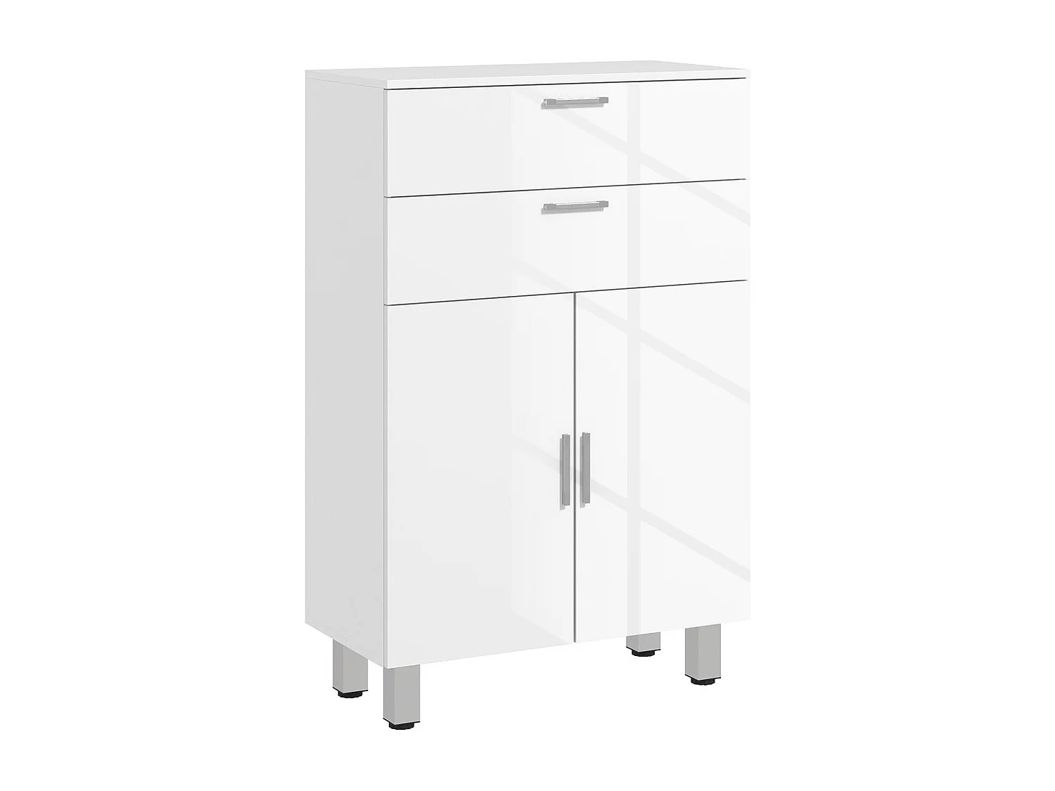 Mueble auxiliar baño blanco 60x30x93 cm kleankin