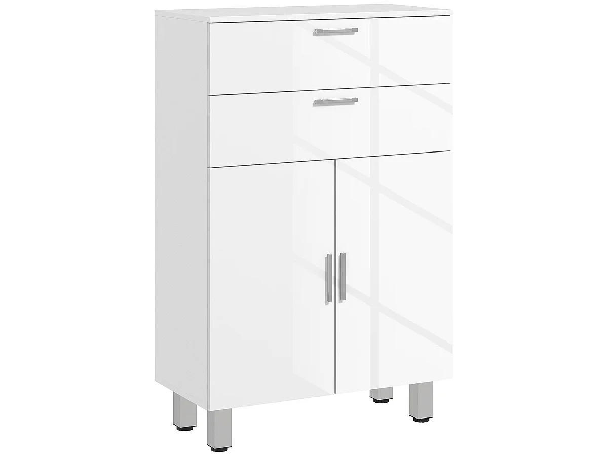 Mueble auxiliar baño blanco 60x30x93 cm kleankin