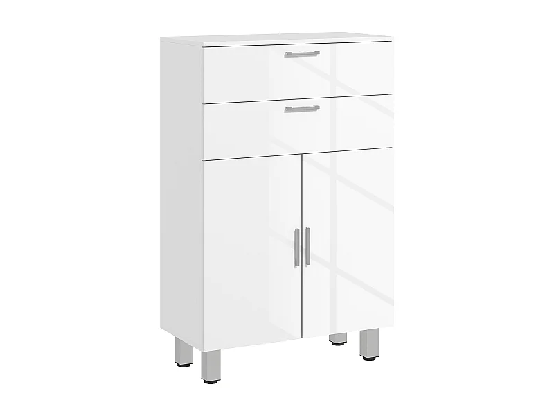 Mueble auxiliar baño blanco 60x30x93 cm kleankin