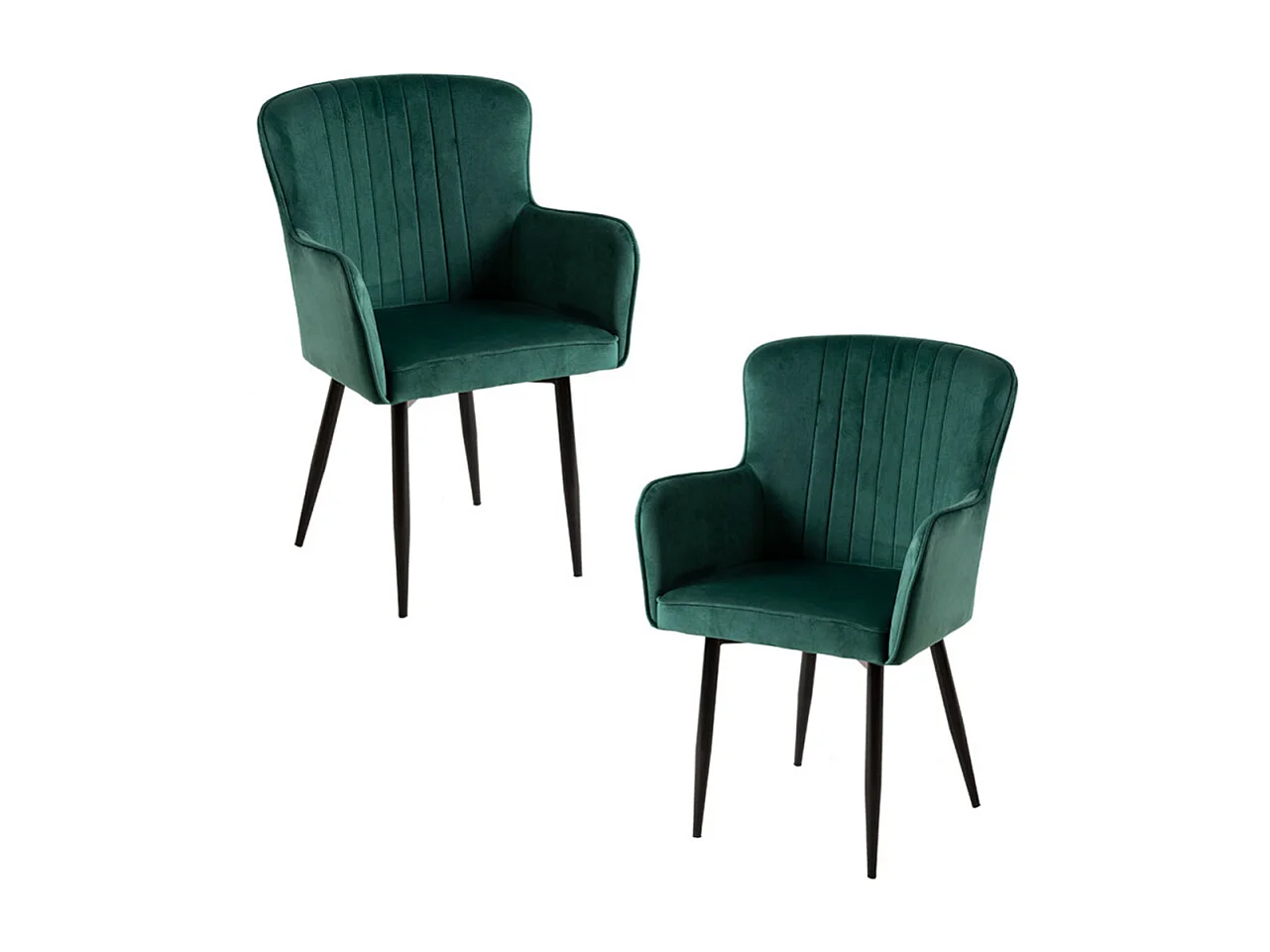 Packs Sillas Comedor - Pack 2 Sillas Dalye Terciopelo - Verde