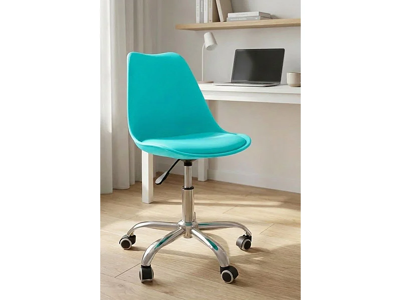 Silla de Oficina Neo en Aguamarina - Máxima Ergonomía - Ideal para Escritorio y Gaming
