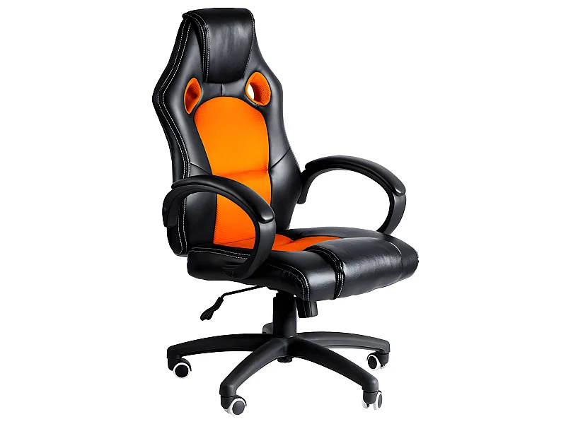 Silla Gaming Pro - Naranja y Negro - Máxima Ergonomía - Ideal para sesiones de Gaming