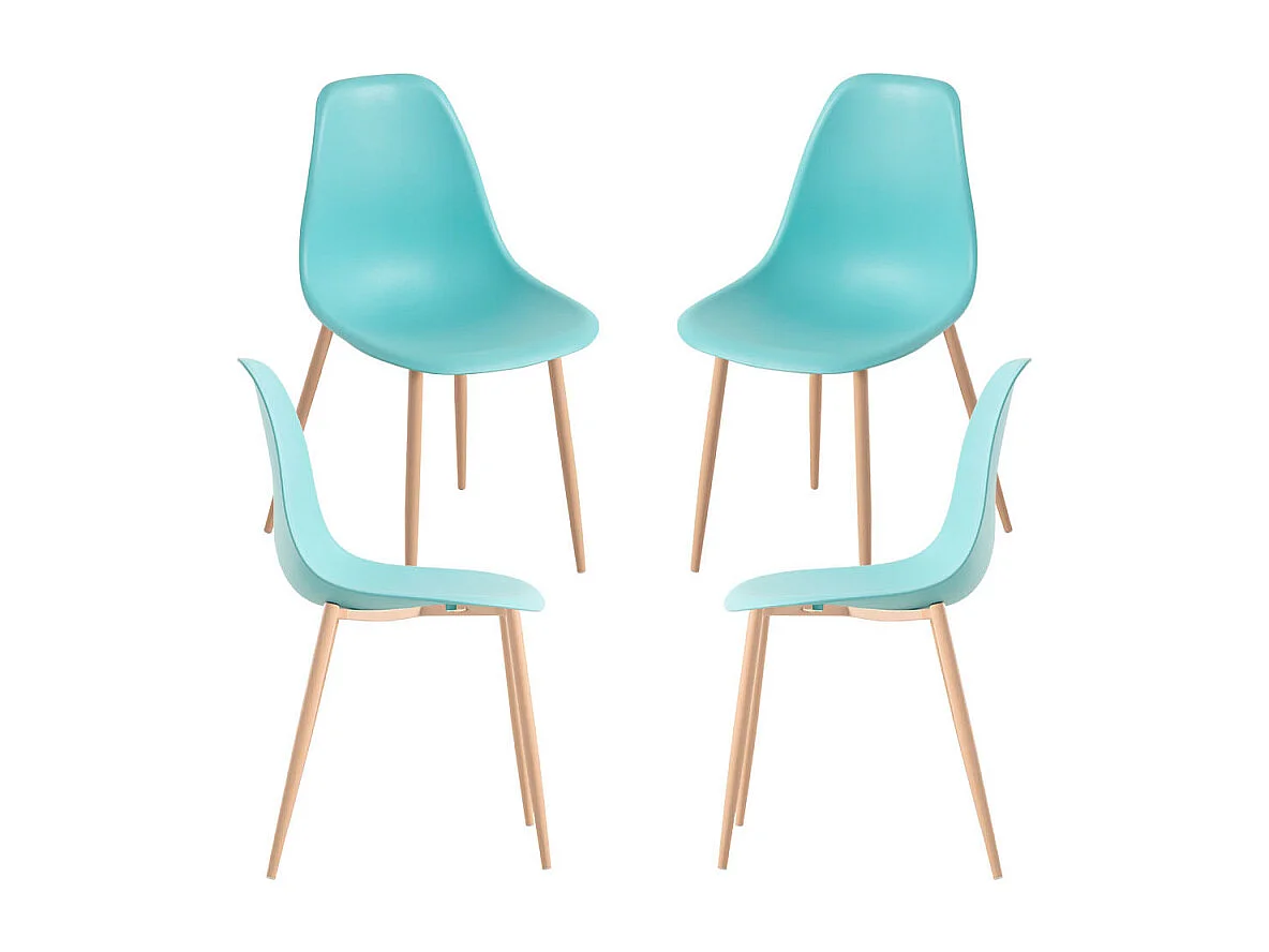 Packs Sillas Comedor - Pack 4 Sillas Mykle - Aguamarina