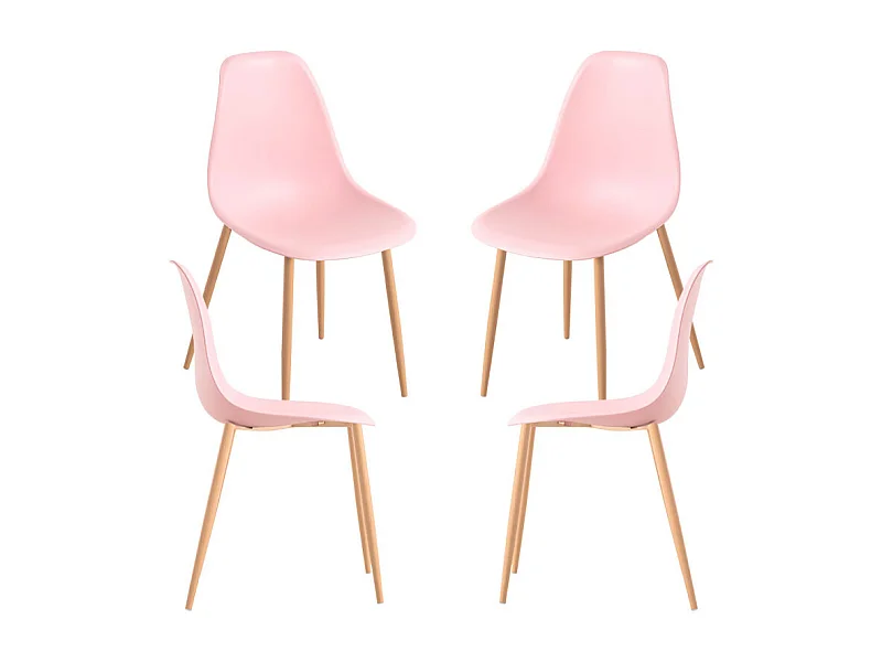 Packs Sillas Comedor - Pack 4 Sillas Mykle - Rosa