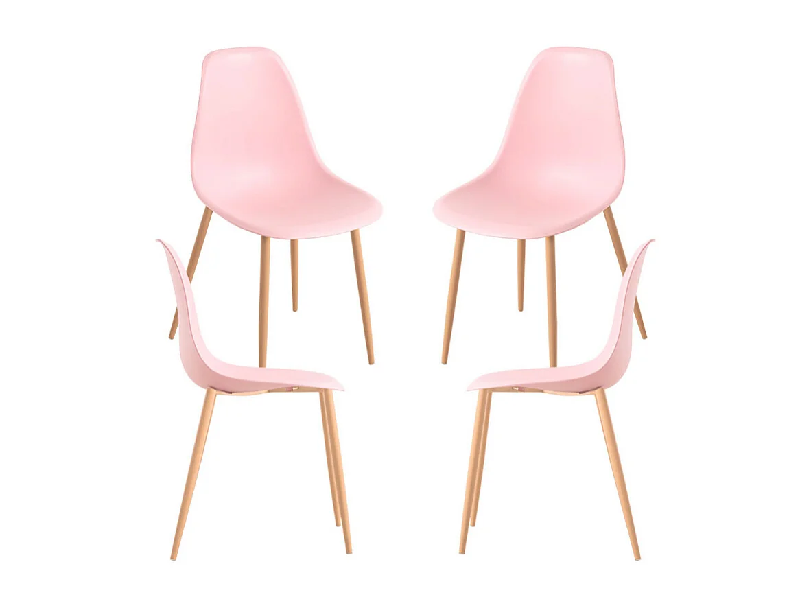 Packs Sillas Comedor - Pack 4 Sillas Mykle - Rosa