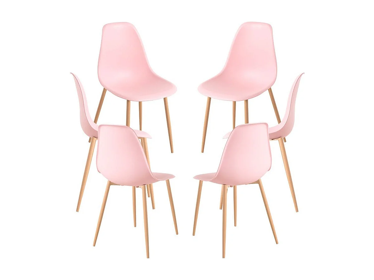 Packs Sillas Comedor - Pack 6 Sillas Mykle - Rosa
