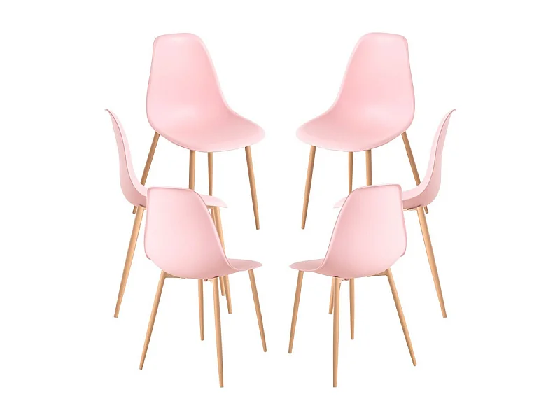 Packs Sillas Comedor - Pack 6 Sillas Mykle - Rosa