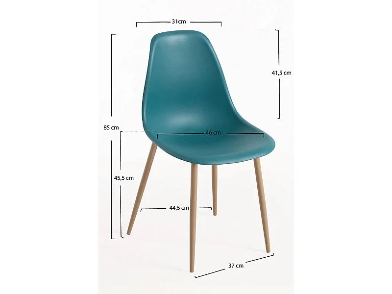 Packs Sillas Comedor - Pack 6 Sillas Mykle - Verde azulado