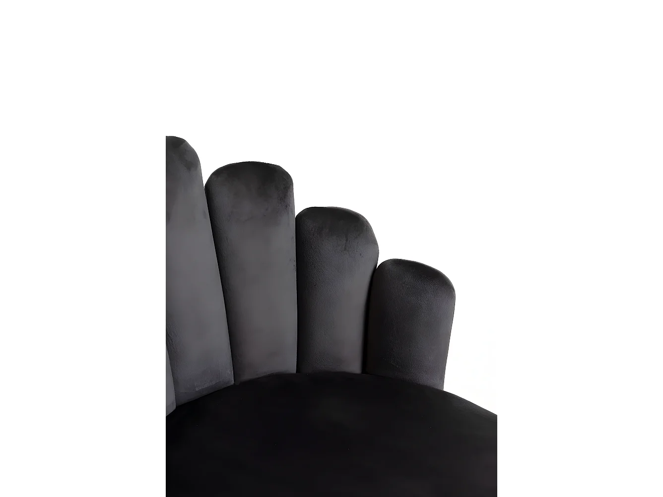 Packs Sillas Comedor - Pack 6 Sillas Hand Patas Negras Terciopelo - Gris oscuro