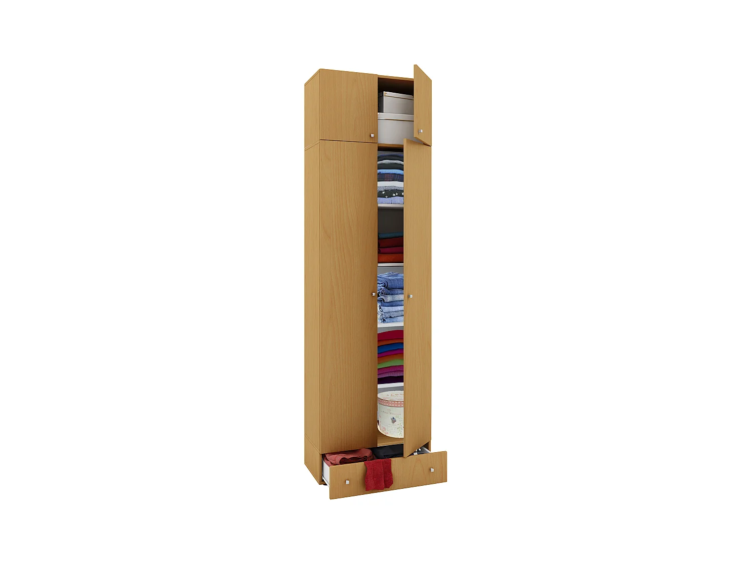 Kleiderschrank Mehrzweckschrank Schrank Vandol