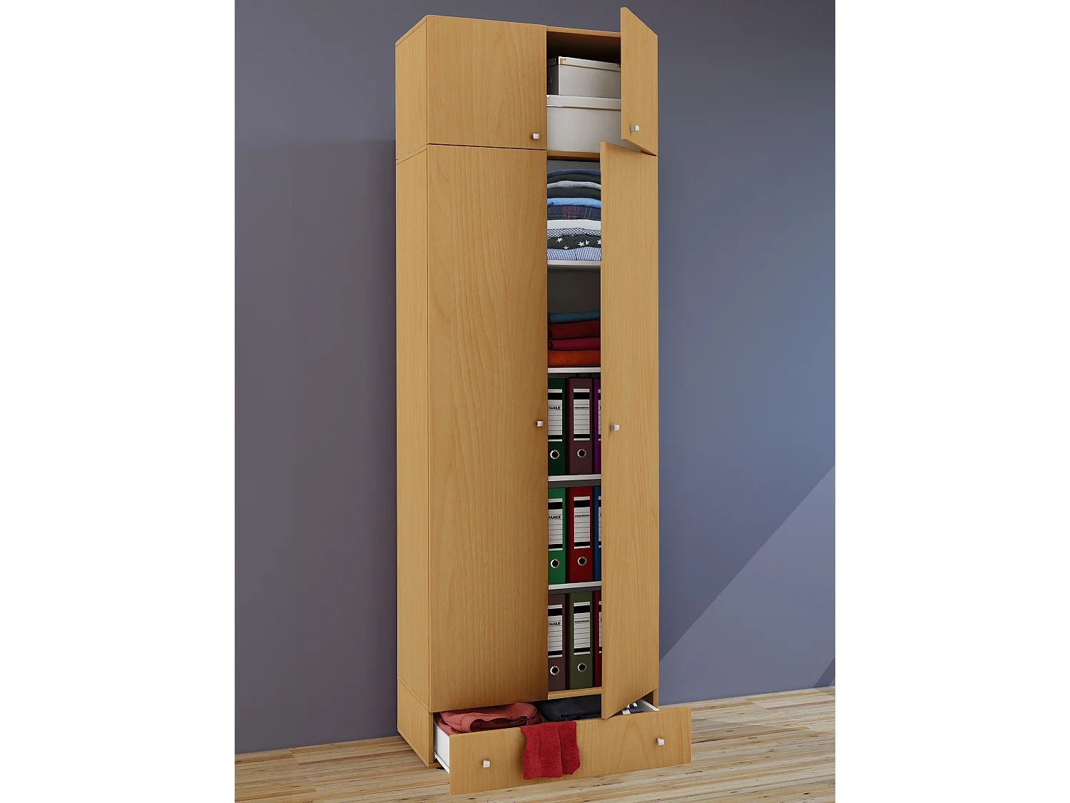 Wardrobe Vandol Book W. 70 x H. 238 x D. 40 cm
