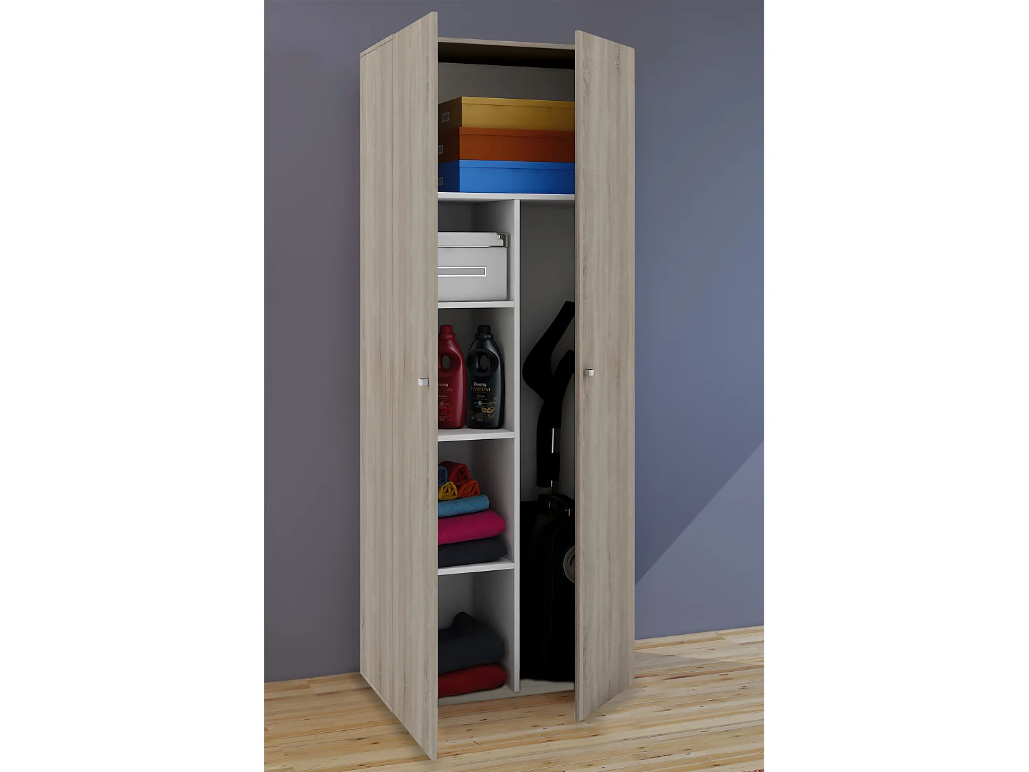 Holz Besenschrank Staubsauger Putzschrank Vandol