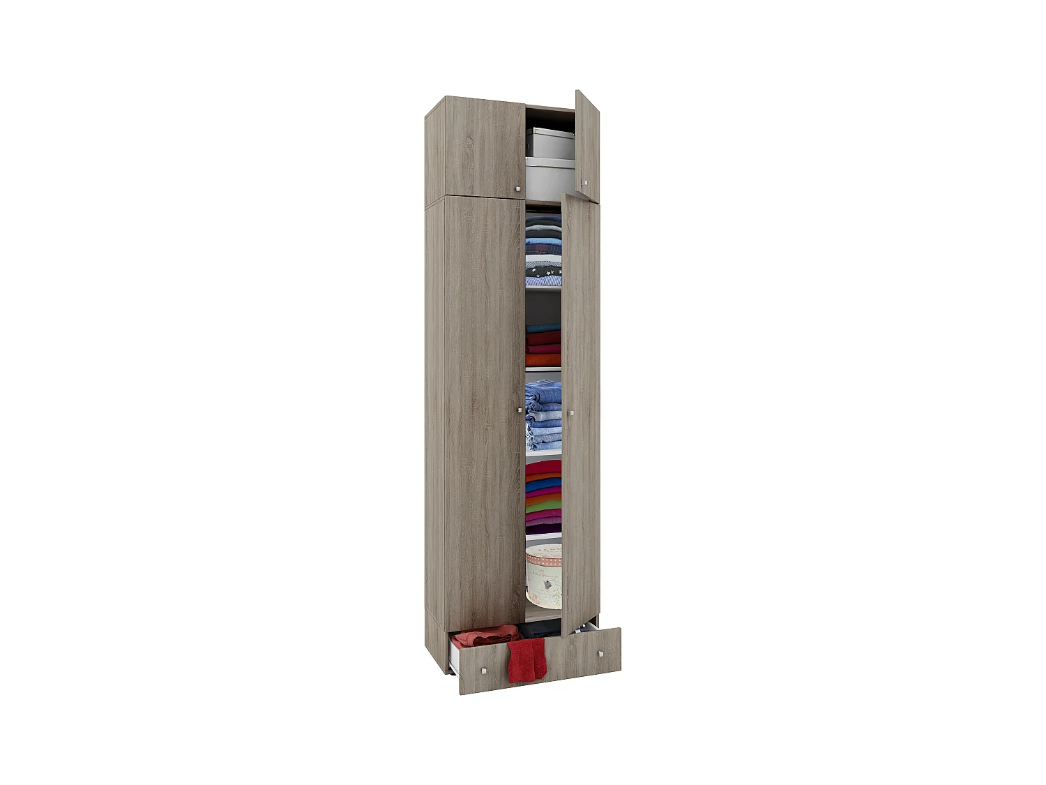 Kleiderschrank Mehrzweckschrank Schrank Vandol