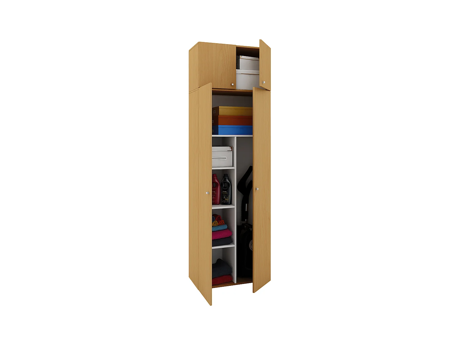 Holz Besenschrank Staubsauger Putzschrank Vandol