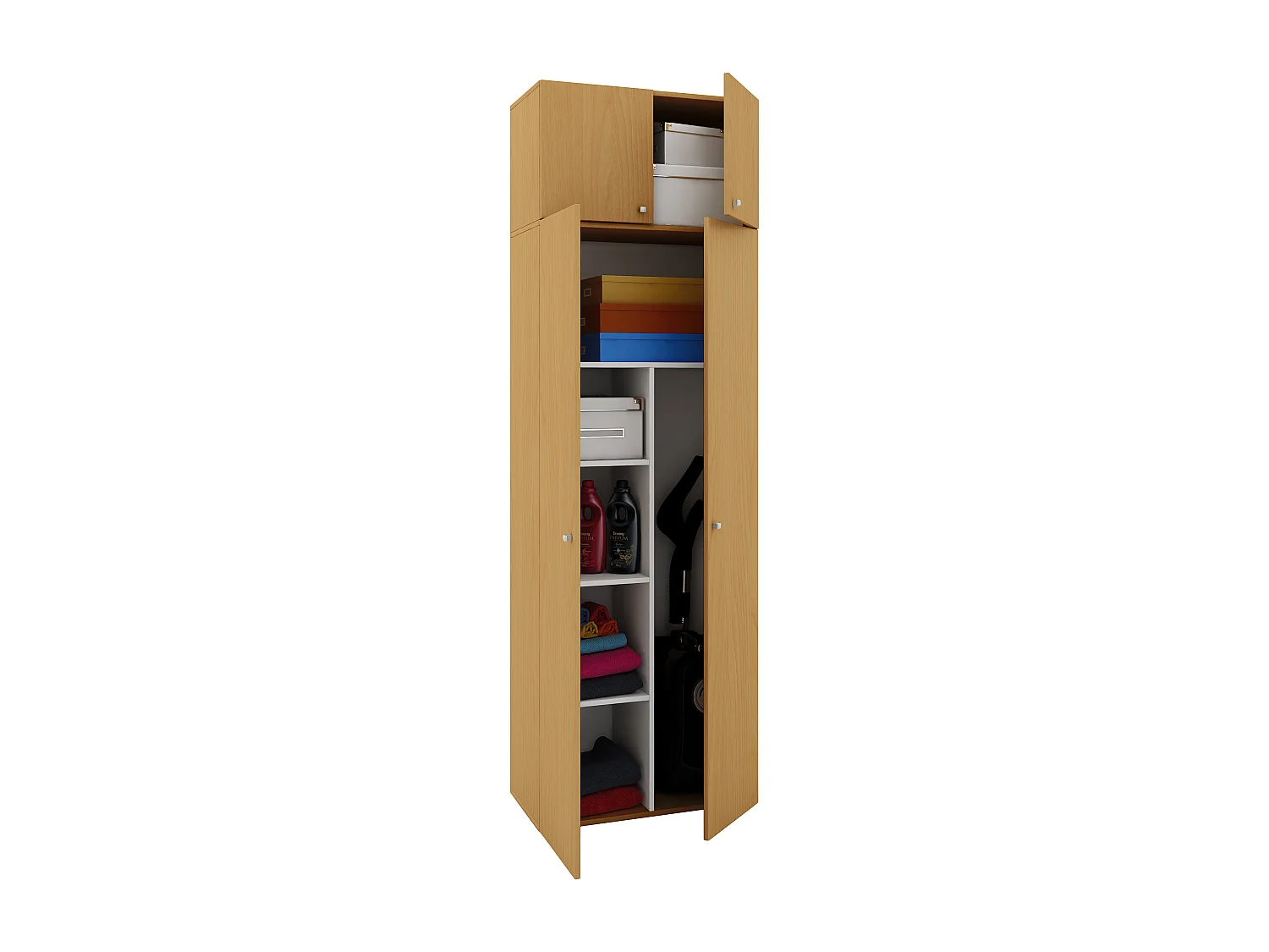 Holz Besenschrank Staubsauger Putzschrank Vandol