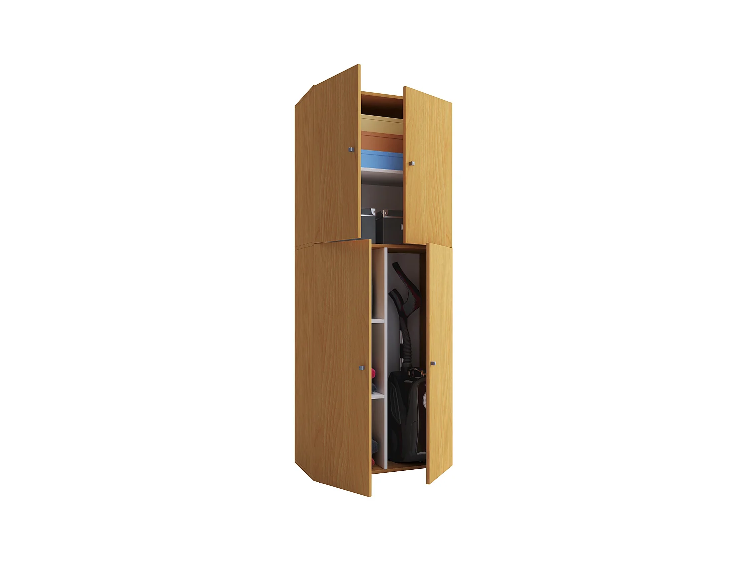 Holz Besenschrank Staubsauger Putzschrank Lona