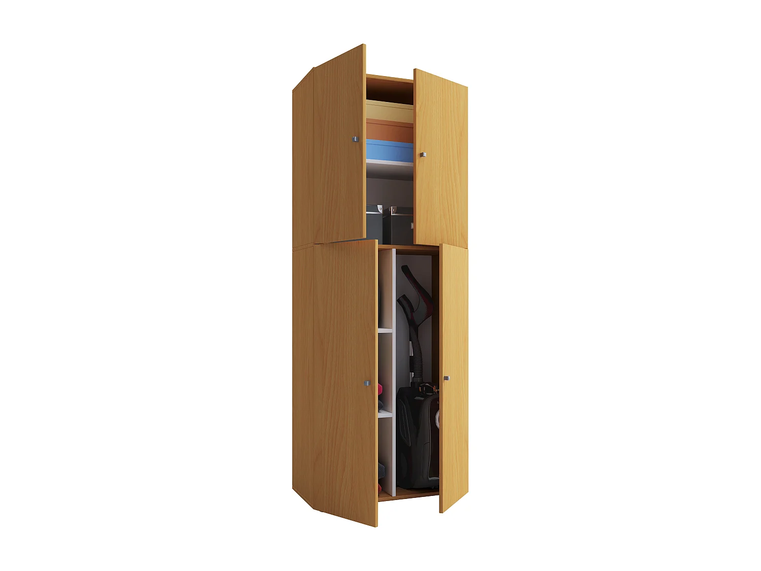 Multi-purpose cabinets Lona Book W. 70 x H. 184 x D. 40 cm