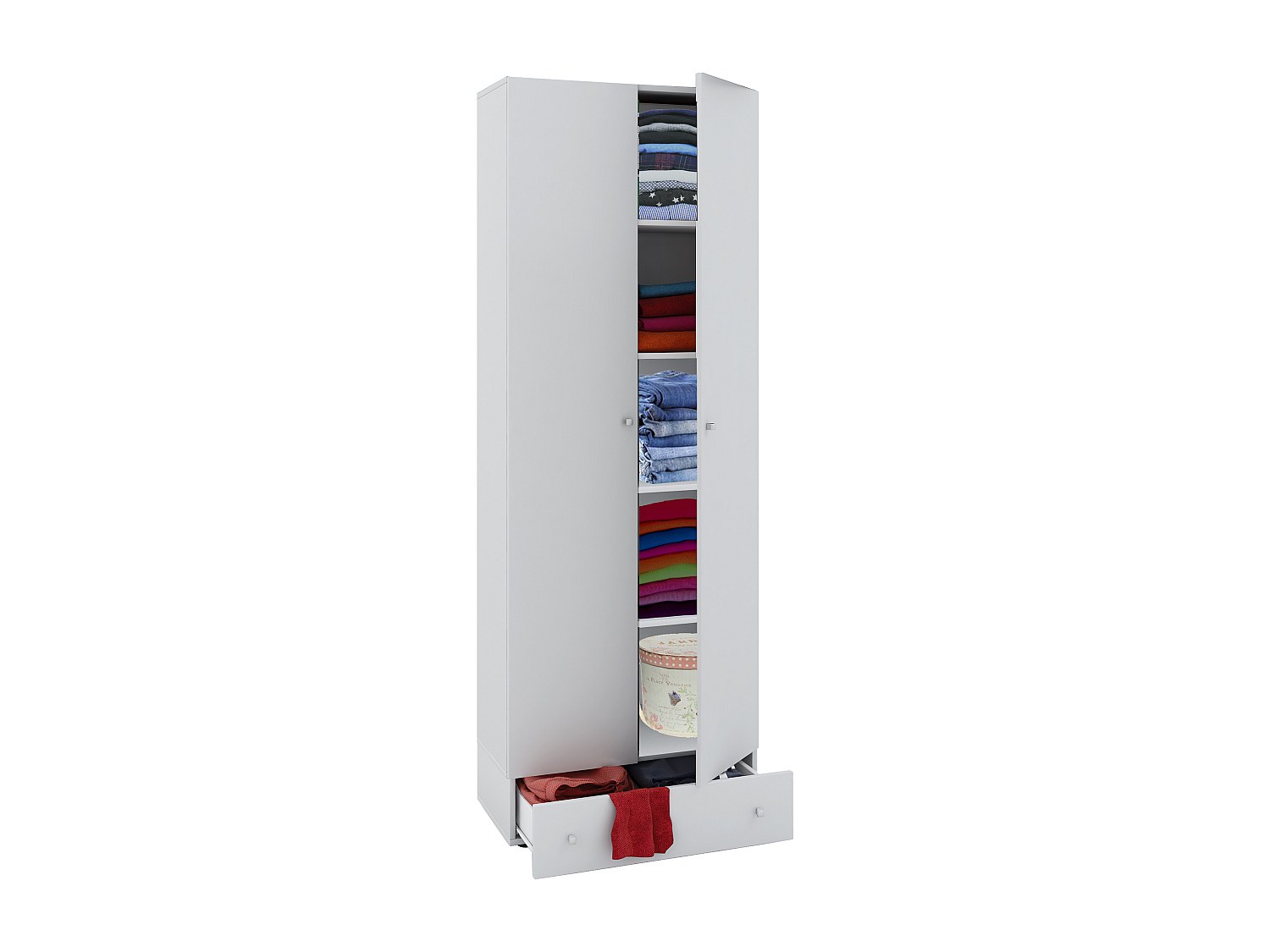 VCM Armoire en bois Armoire pour enfants Armoire Vandol Portes batt...