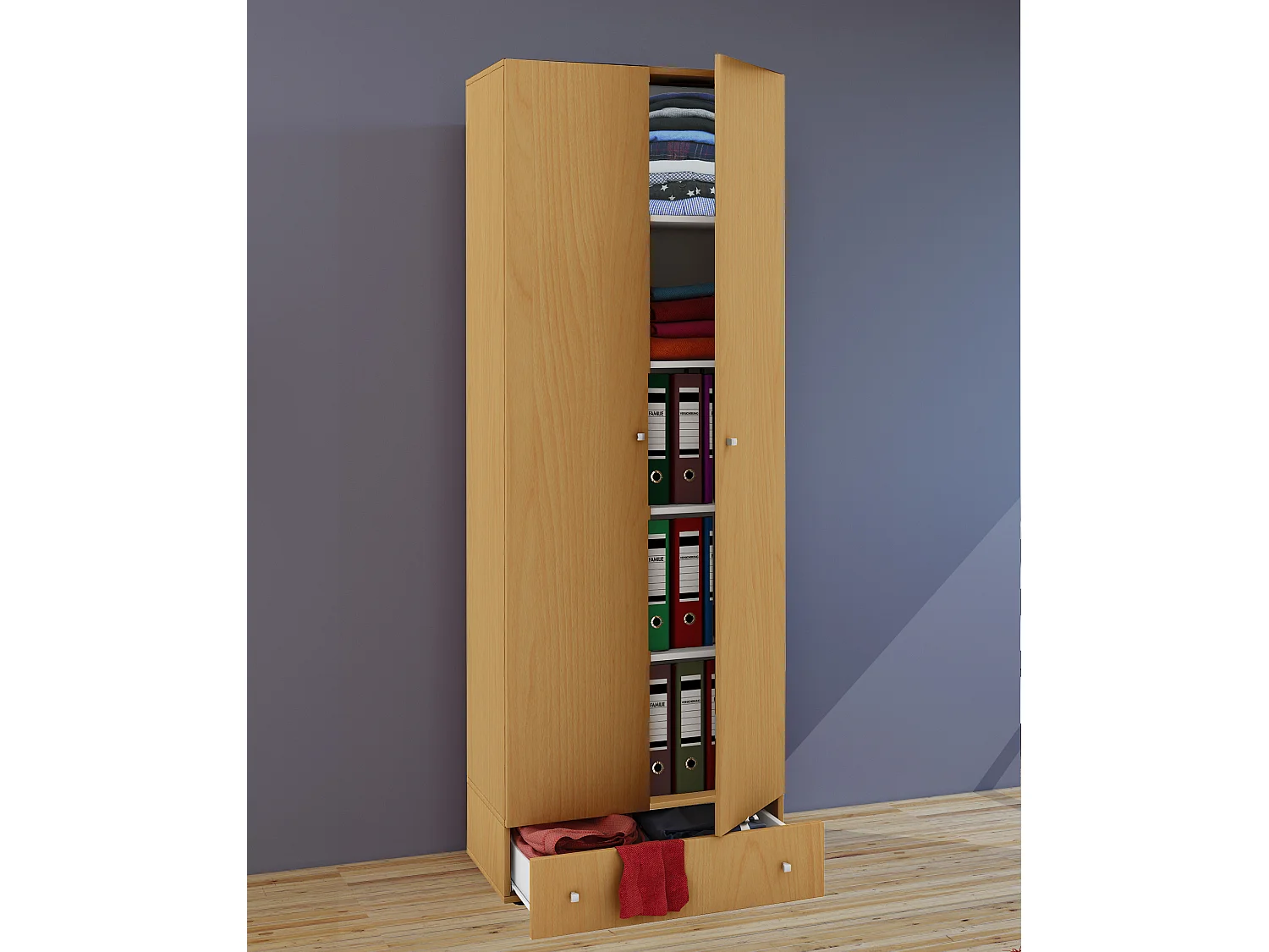 Wardrobe Vandol Book W. 70 x H. 196 x D. 40 cm