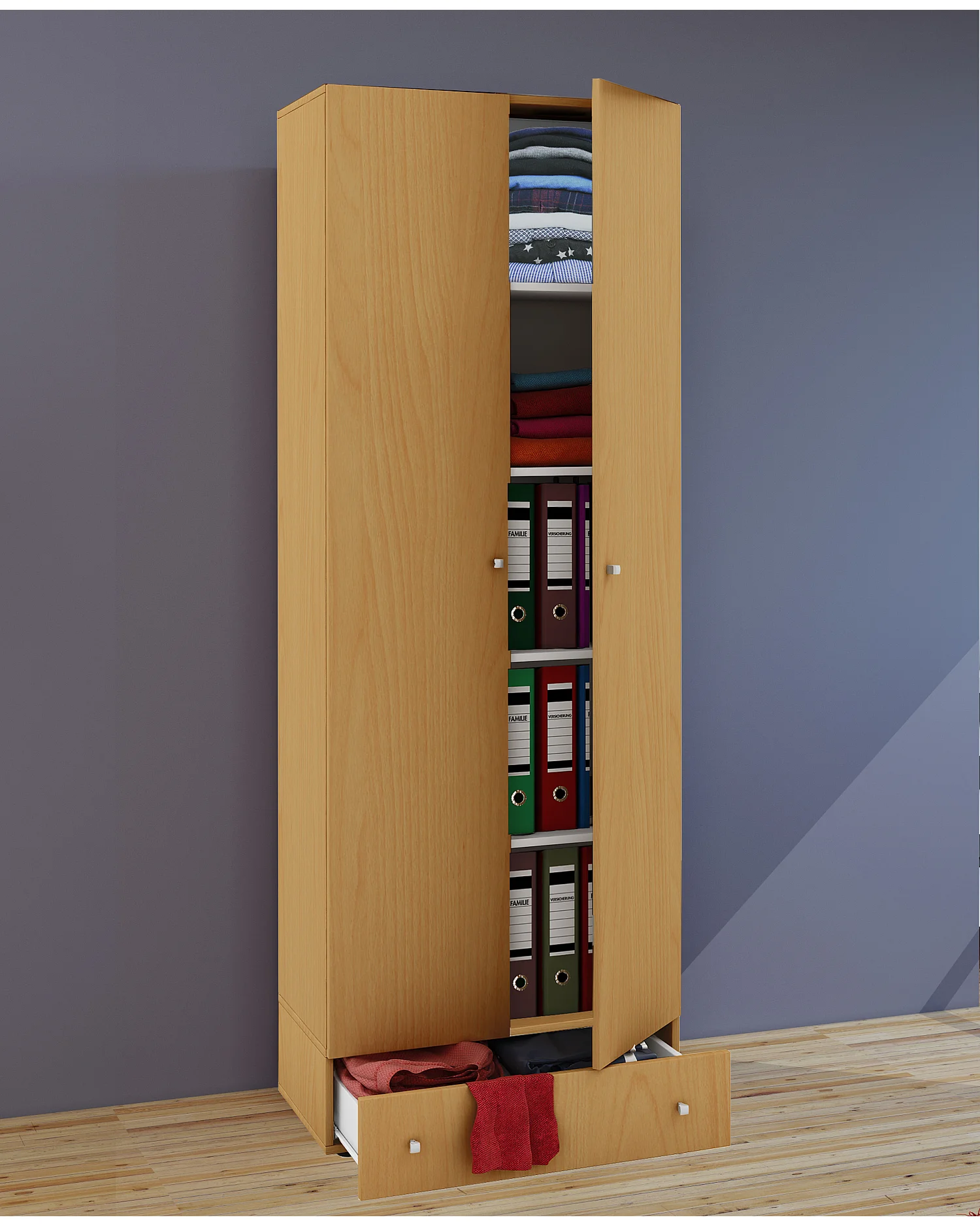 Kleiderschrank Jugendschrank Vandol Drehtüren S