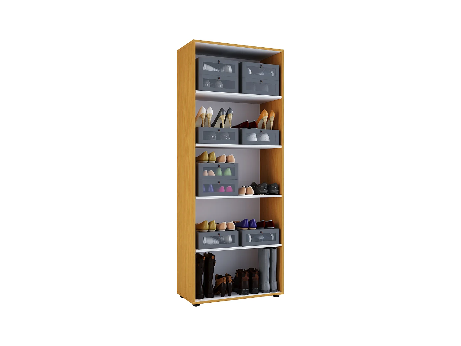 Holz Kleiderschrank Schuhschrank Vandol