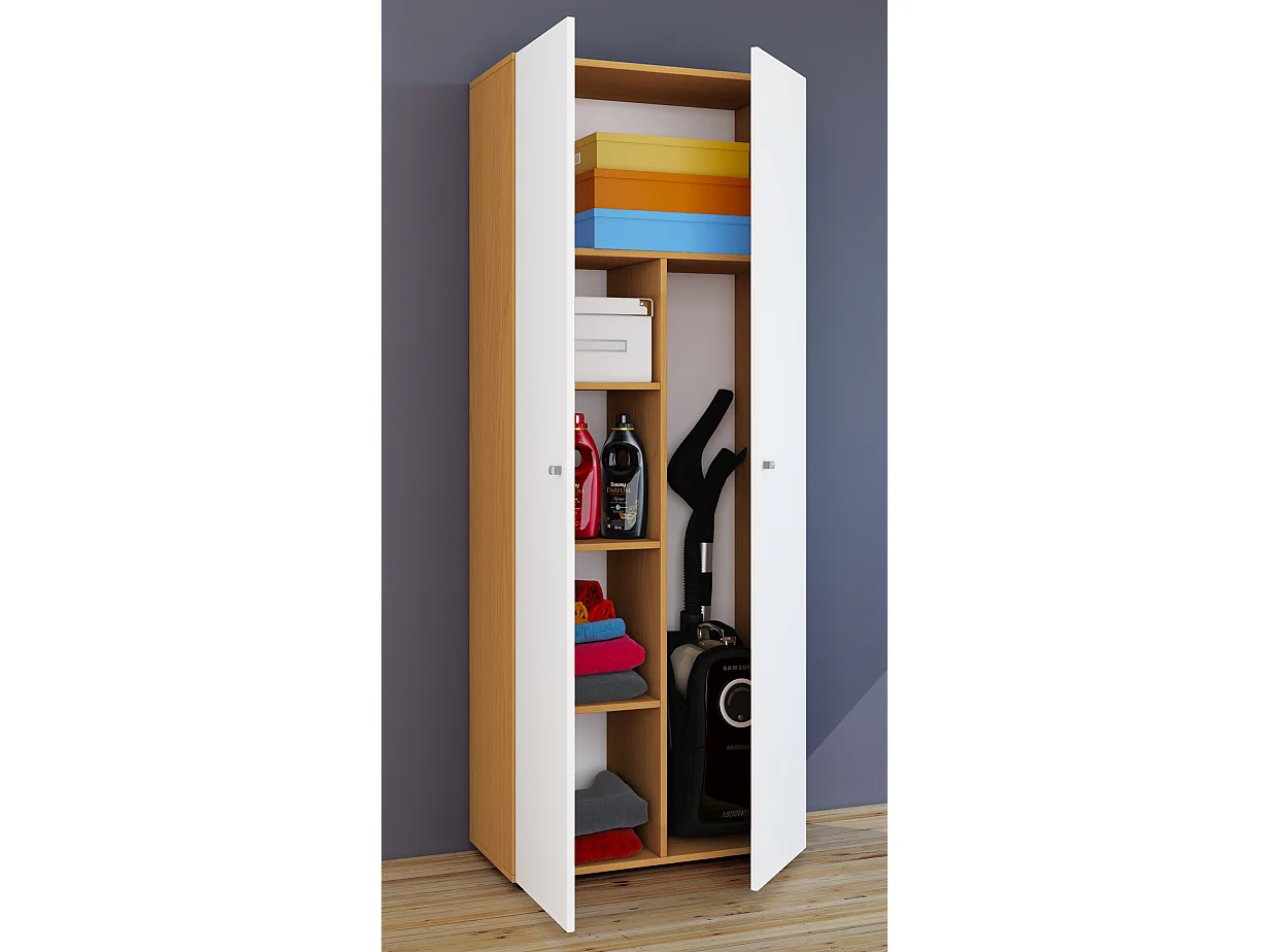 Holz Besenschrank Staubsauger Putzschrank Vandol K