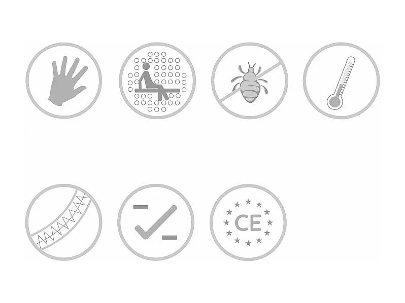 Oreiller Pack 2 viscoélastique thermovariable 75 cm