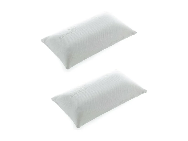 Oreiller Pack 2 viscoélastique thermovariable 75 cm