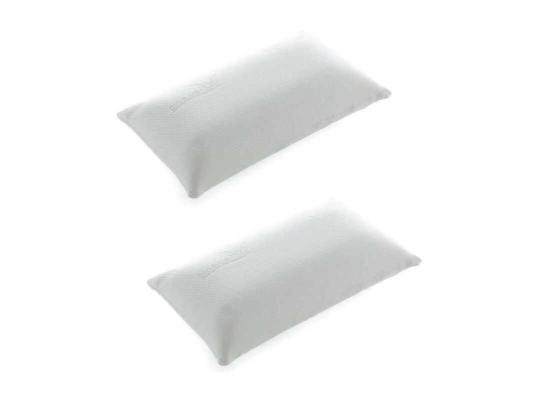 Oreillers Pack 2 viscoélastique thermovariable 70 cm